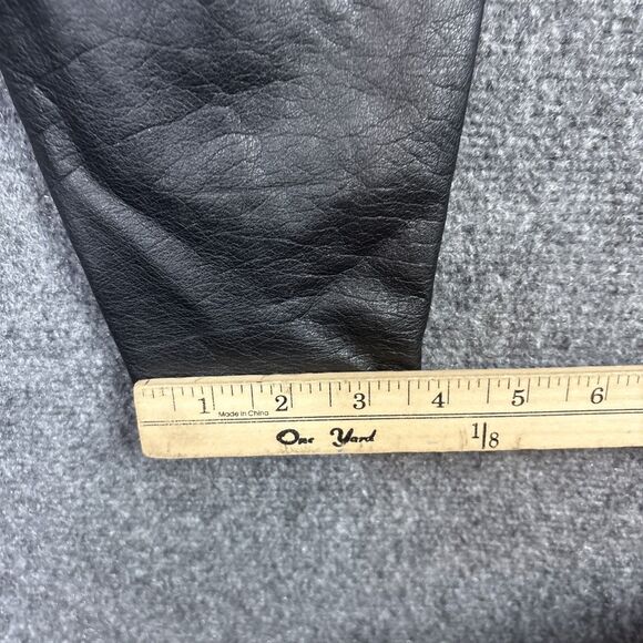 Wilson suede & Leather  Pants Womens Size 28 x 26 Black Leather Zipper ankle - Picture 8 of 12